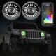 Jeep Wrangler Jl Gladiator Jt Headlights Bi-led Rgb Color Changing Bluetooth App
