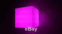 Joblot of 35 x Light Up LED Colour Changing Cube Stool Seat Chair Illuminated