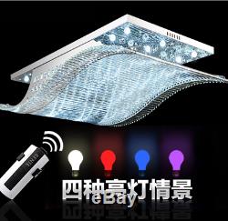 K9 Crystal Color Change LED Remote Ceiling Chandelier Lamp Lighting Fixture