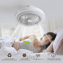 LED Ceiling Fan with Light APP Control 12 RGB Color-changing Lights Ceiling Fans