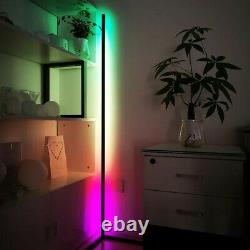 LED Corner Floor Lamp 16M RGB Colours Black UK Next Day Delivery