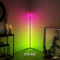 LED Corner Floor Lamp 16M RGB Colours Black UK Next Day Delivery