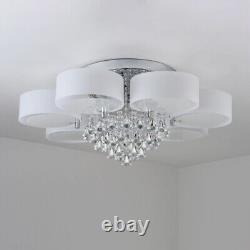 LED Crystal Ceiling Light Modern Chandelier With Lamp Remote Colour Changing