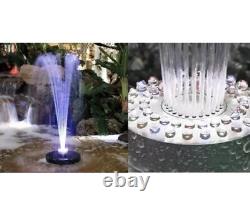 LED Floating Water Fountain with RGB Color Changing LED light ring & water pump