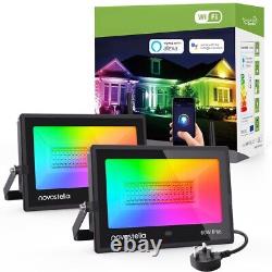 LED Flood Lights RGB Colour Changing Floodlight Outdoor Security Garden Lamp