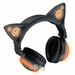 LED High Function Wireless Cat Ear Headphones Color Changing AXENT WEAR Bluetoot