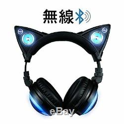LED High Function Wireless Cat Ear Headphones Color Changing AXENT WEAR F/S NEW