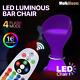 Led Light Up Chair Pub Bar Stool 16 Color Changing Luminous Furniture Withfootrest
