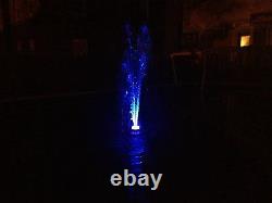 LED Pool Or Pond Floating Water Fountain Color Changing or All White 600GPH pump