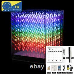 LED RGB CUBE 8x8x8 3D Full Color DIY KIT/ Finished Music Spectrum Sound Control