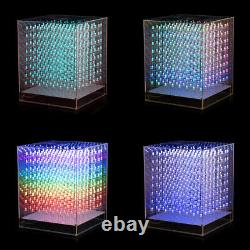 LED RGB CUBE 8x8x8 3D Full Color DIY KIT/ Finished Music Spectrum Sound Control