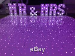LED Starlight Dance Floor Hire 20ft x 20ft colour changing flashing lights HIRE