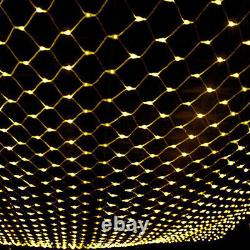 LED String Fairy Lights Net Curtain Mesh Christmas Party Outdoor Indoor 9 Colors