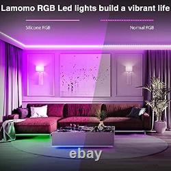 Lamomo 5M RGB Led Strip Lights with RemoteColour Changing Led Neon for Bedroo