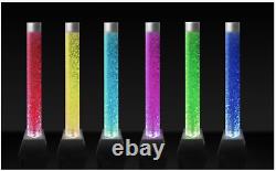 Large 1.83m Bubble Tube Colour Changing Clear Column Water Feature + LED Lights