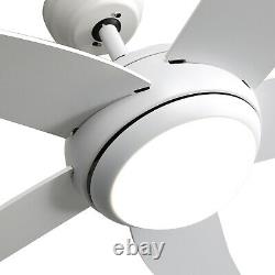 Large 52Remote Controlled Ceiling Fan & Light Metal 5 Reversible Blades & Motor