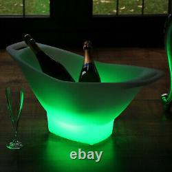 Large LED Ice Bucket, Light Up Champagne Wine Cooler Colour Changing by PK Green