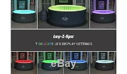 Lay Z Spa Bali AirJet Hot Tub with remote LED lights