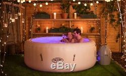Lay Z Spa Paris LED Lights Air Jet Hot Tub Spa 6 Person FREE EXPRESS DELIVERY