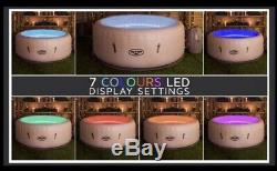Lay Z Spa VEGAS Hot Tub Jacuzi 6, Person Like Miami Paris Cancun LED Lights Lazy