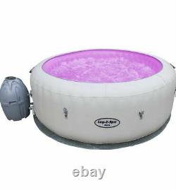 Lazy Spa Paris 4-6 Person Luxury Inflatable Hot Tub Massage Air Jets LED Lights