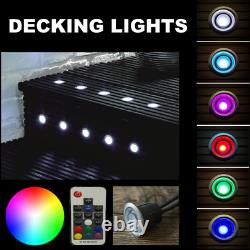 Led Decking/plinth Lights Dimmable Ip65 Rgb Colour Changing