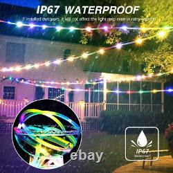Led Outdoor Rope Lights 66ft, 200 LEDs 16 Colors Changing Rope Lights Waterproof
