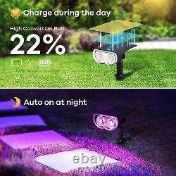 Linkind RGBW Solar Outdoor Lights, Color Changing Solar Lights Outdoor IP65, for