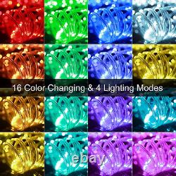 Luces de Cuerda Cambiantes de Color108 Pies 330 LED para Exteriores con Enchufe