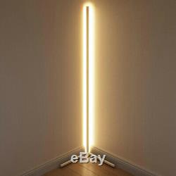 Minimalist LED Corner Floor Pole Lamp Colour shifting License 33-Smd 42mm Black