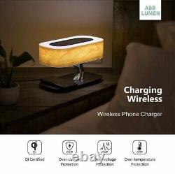 Modern LED table lamp Bedroom dimmable Bluetooth speaker phone wireless charge