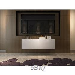 Modern TV Cabinet Stand Unit High Gloss Doors LED Lights Drawers Stock New