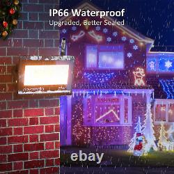 NOVOSTELLA 4 Pack 25W LED Flood Lights Outdoor, Smart WiFi RGB Color Changing