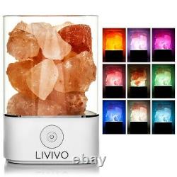 Natural Himalayan Salt Lamp Colour Changing Led Crystal Salt Light Ioniser Usb