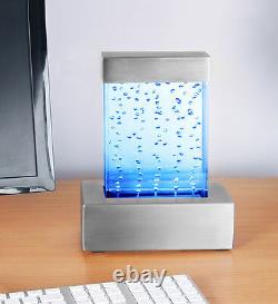 Nebula Tabletop Bubble Wall Water Feature Fountain Colour Changing Lights Indoor