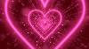 Neon Lights Love Heart Tunnel Background Pink Heart Background Corazones Blanco Y Negro