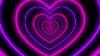 Neon Lights Love Heart Tunnel Particles Background 1 Hour 4k 60fp Background Disco Pink And Purple