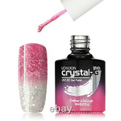 New Crystal-G, Thermal Colours Change TH-27 UV / LED Gel Nail Polish, UK Brand