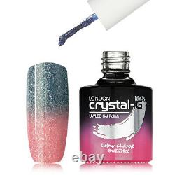New Crystal-G, Thermal Colours Change TH-40 UV / LED Gel Nail Polish, UK Brand