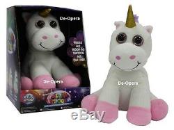 New Glow Unicorn Miri Moo Loveables Super Soft Teddy Color Changing Led Toy Gift