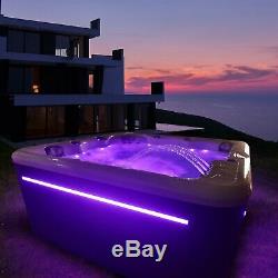 New Palm Spas Cosmo+ Luxury Hot Tub Spa 6 Seat American Balboa Music Led Lights