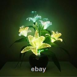 Newest Dynamic Fairy lily Wedding decoration led Novelty artistic optical fiber