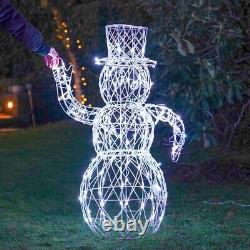 Noma 1m Christmas Acrylic Snowman LED Colour Select Remote Control Figure Decor
