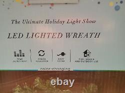 Orchestra of Lights C9 LED Lighted Wreath Color Changing Christmas