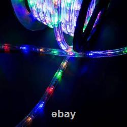 Outdoor 100 ft. 110-Volt Plug-In Multi-Color Color Changing Light LED Color Rope