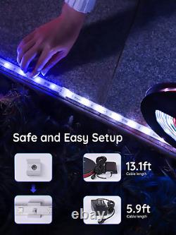 Outdoor LED Strip Lights, 32.8Ft RGBIC Outdoor Lights with 64 Scene Modes and 16