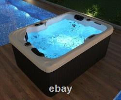 Outdoor whirlpool With Heater LED Ozone Hot Tub Spa For 2 Persons 195x135 Wpc