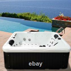 Outdoor whirlpool With Heater LED Ozone Hot Tub Spa For 2 Persons 195x135 Wpc