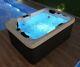 Outdoor Whirlpool With Heater Led Ozone Stairs Hot Tub Spa For 2 Persons 195x135