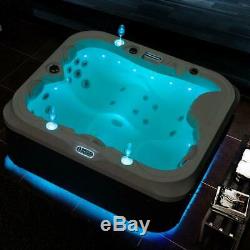 Outdoor whirlpool With Heater LED Ozone Stairs Hot Tub Spa For 3 Persons 195x170